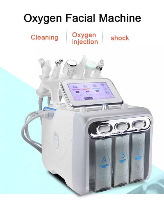 6 в 1 небольшой машине терапией кислорода пузыря лицевой для воды Дермабрасион